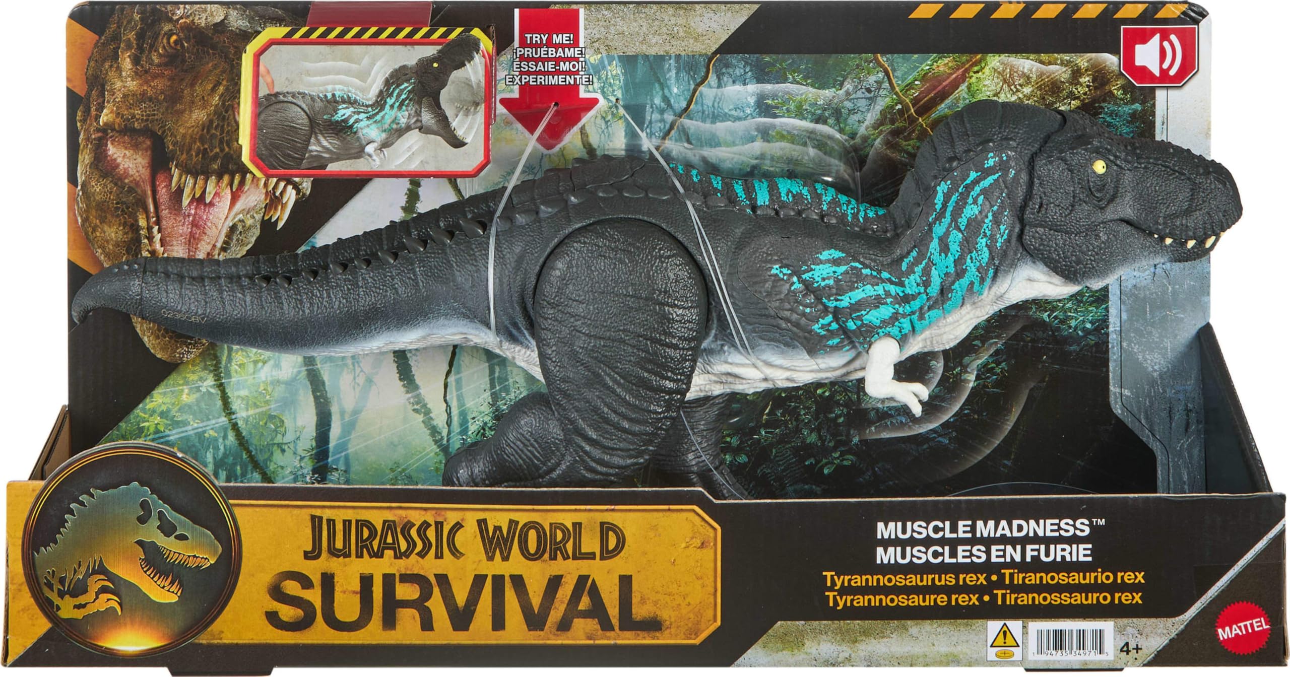 Amazon.com: ​Mattel Jurassic World Muscle Madness Tyrannosaurus